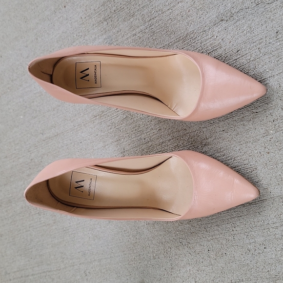 Made In Italia Blush Nude Stiletto Pumps Sz 37 - Picture 6 of 6